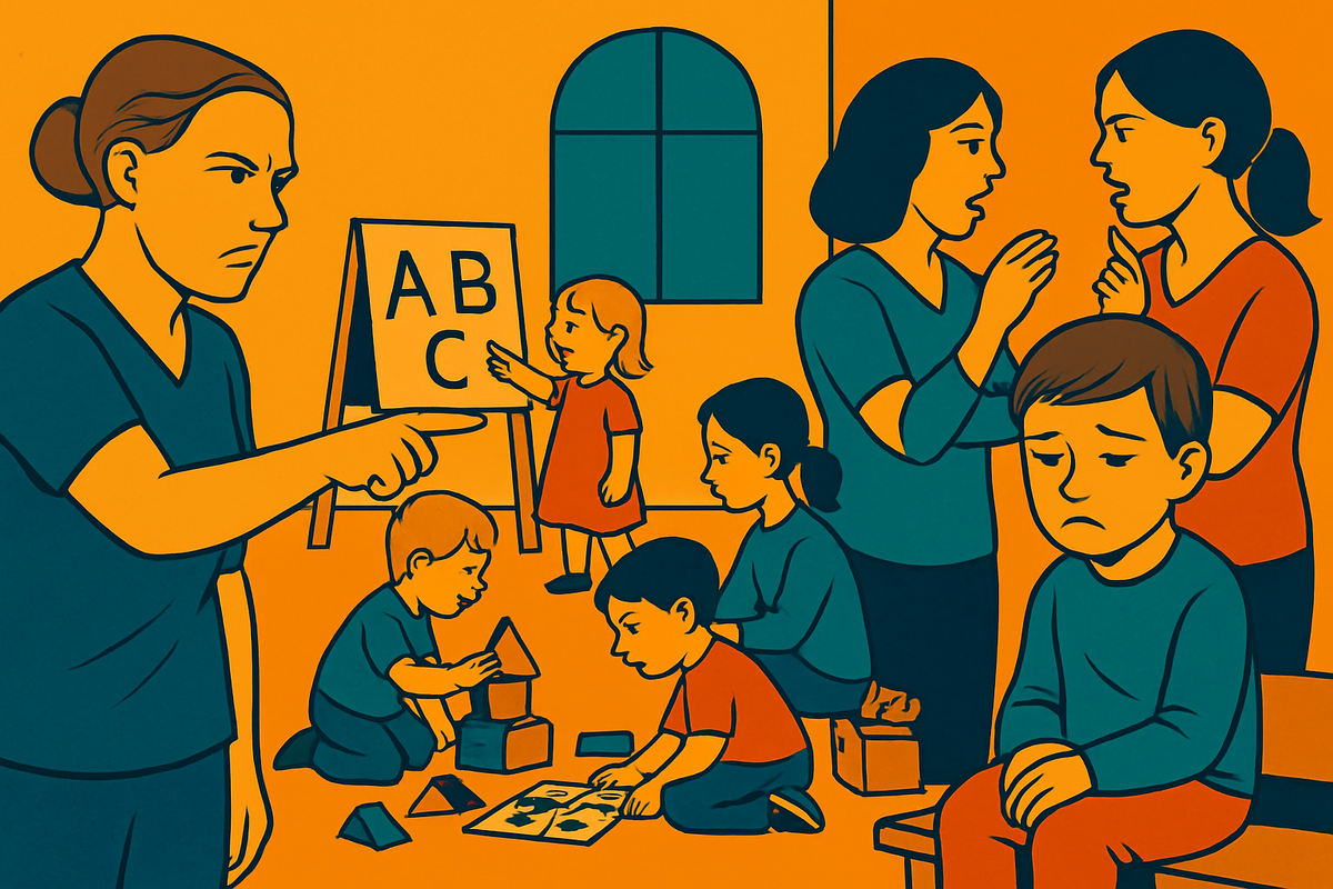 «Сына сажают отдельно, потому что он не умеет читать. И в этом виновата я - мол, не занимаюсь ребенком. На минуточку - ему пять лет!»