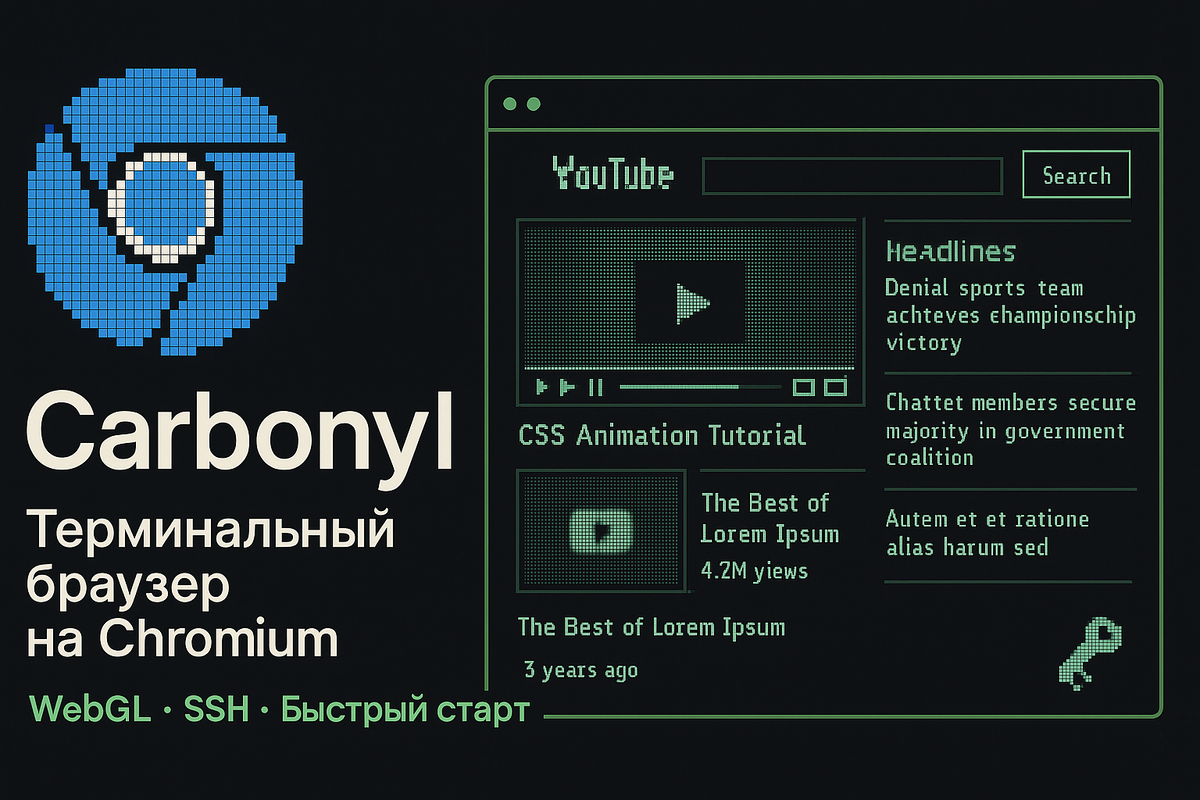 Carbonyl — терминальный браузер нового поколения