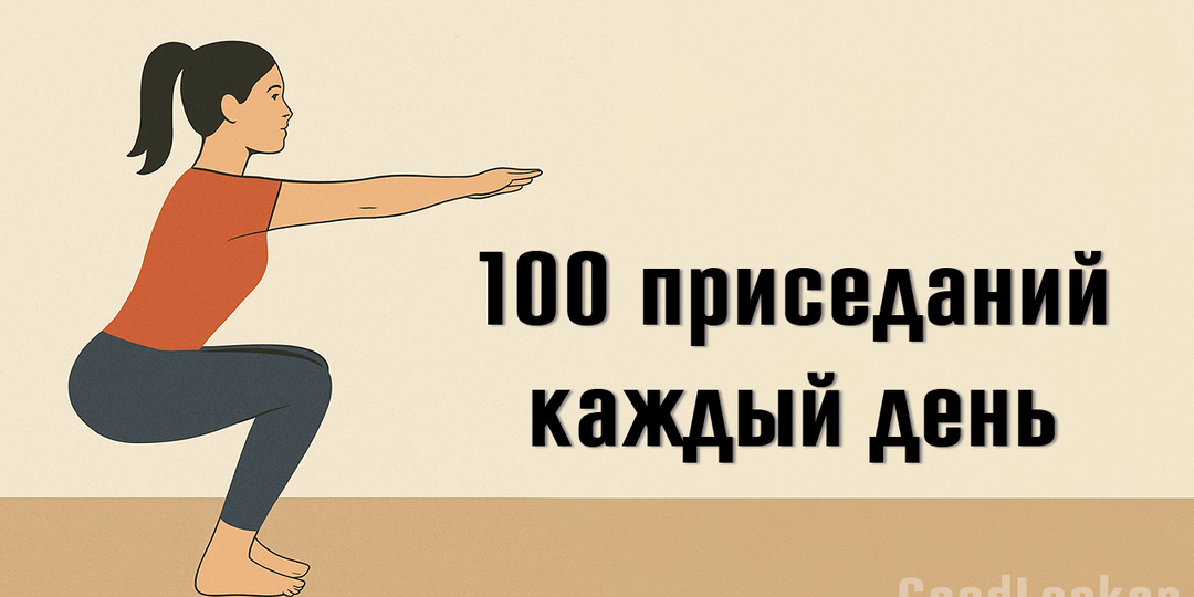Что будет, если делать 100 приседаний каждый день + готовый план на месяц⚡️