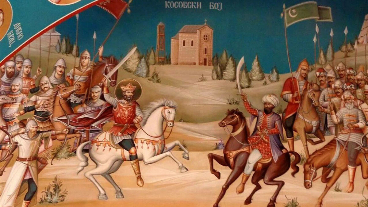 Битва на Косовом поле. 15 июня 1389 года. (изображение из открытых источников)