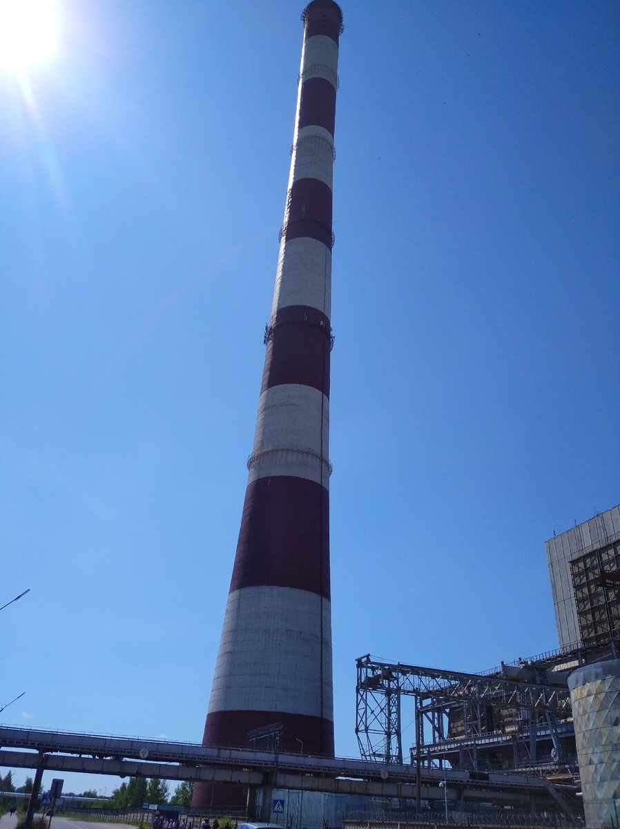Самая высокая труба Костромской ГРЭС