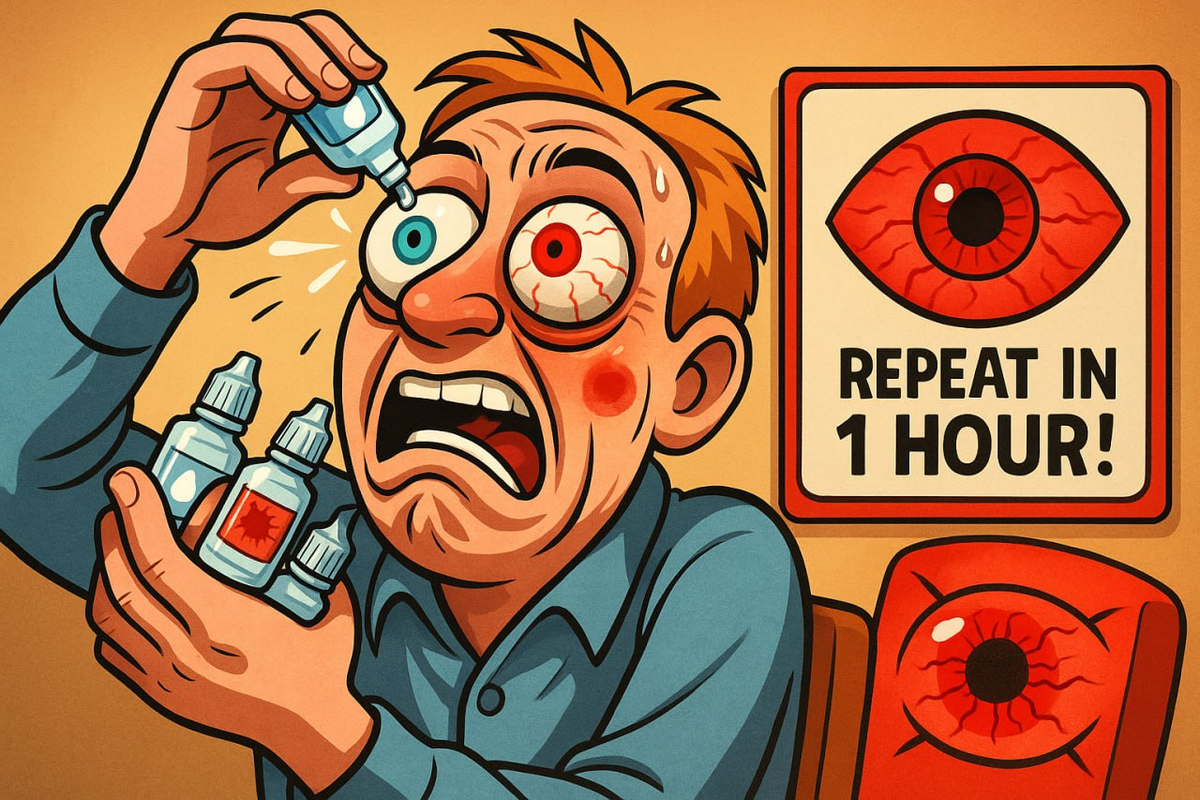 Сосудосуживающие капли: почему глаз становится ещё краснее, чем был