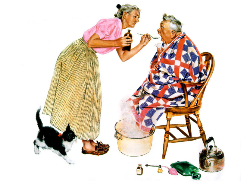 Норман Роквелл "Счастливого Рождества, бабушка!"