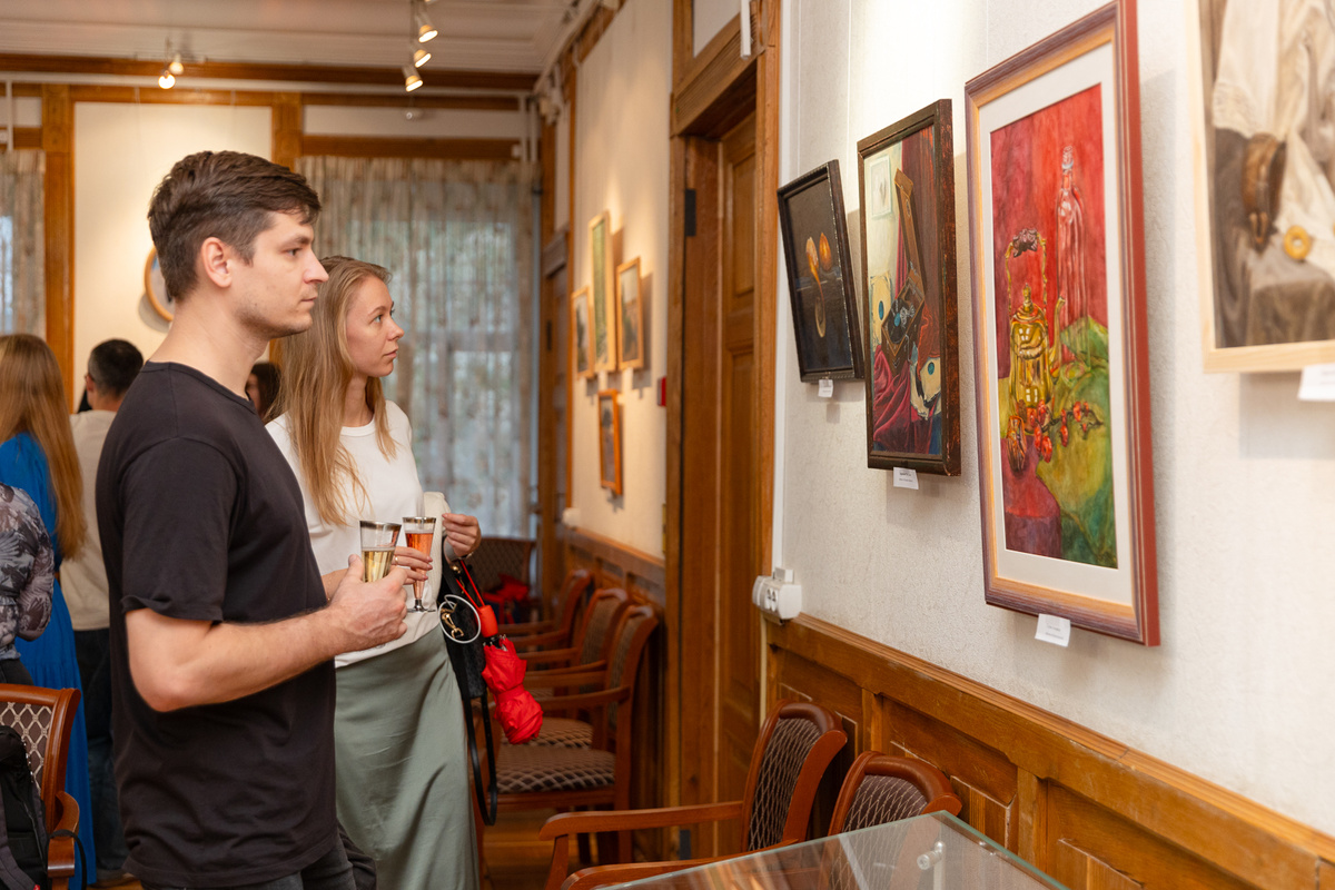 Открытие выставки учеников студии "АртМосква" в музее им.Скрябина