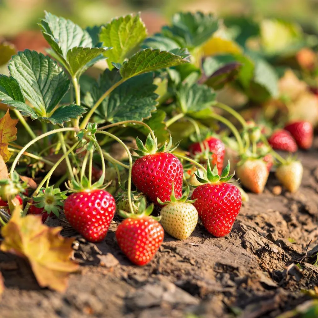 Осень пришла! Время кормить нашу сладкую клубничку 🍓🌿
