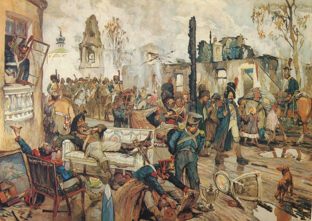 «Москва в сентябре 1812 г.» 1913. Д. Н. Кардовский