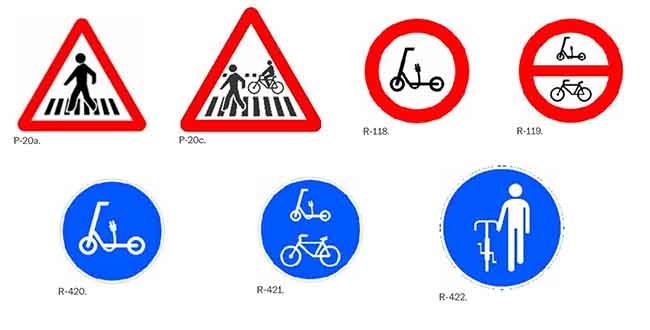 Выбор «ТБ»: новые испанские знаки, связанные с велосипедами, СПМ и пешеходными переходами motor.elpais.com