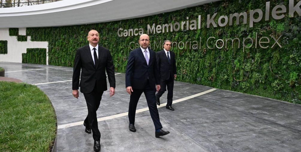    Алиев на открытии комплекса. Фото с сайта президента Азербайджана.