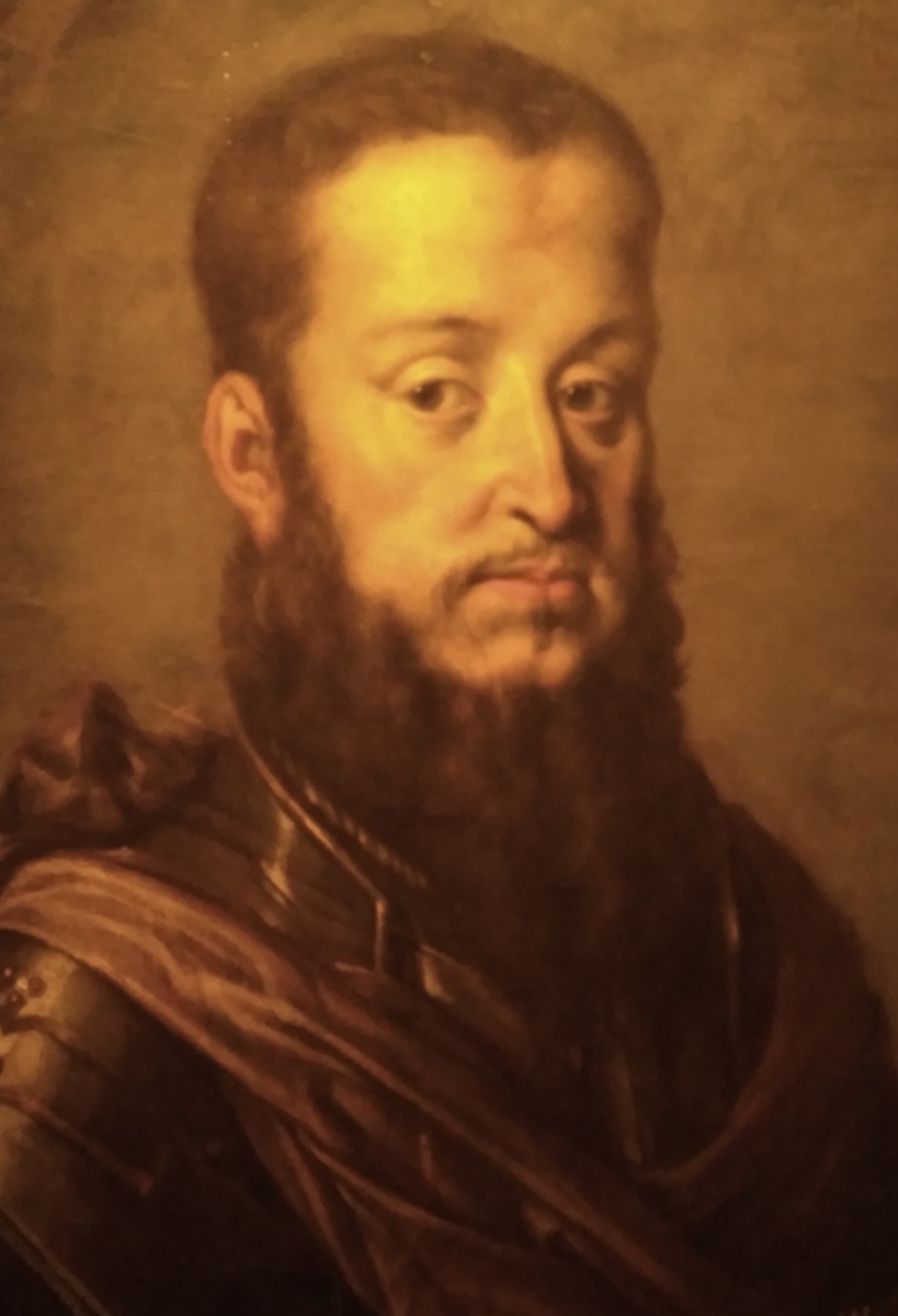 Жигимонт (Сигизмунд) II Август – король Речи Посполитой и муж Барбары Радзивилл. В период его правления была заключена Люблинская уния 1569 года, объединившая Великое княжество Литовское и Польшу в конфедеративное государство. Картина П. Данкерса де Риа. Фото автора