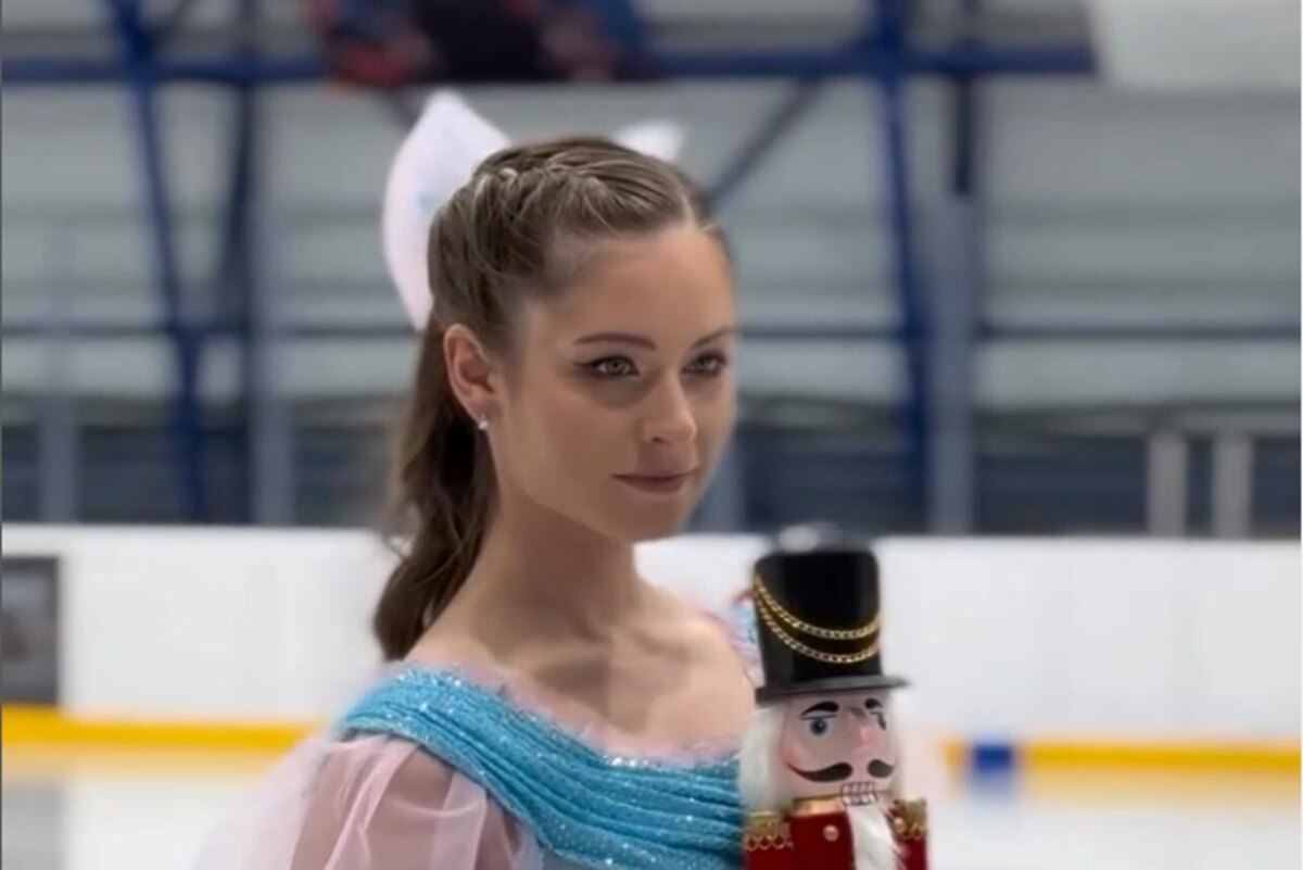    Юлия Липницкая на тренировке. соцсети