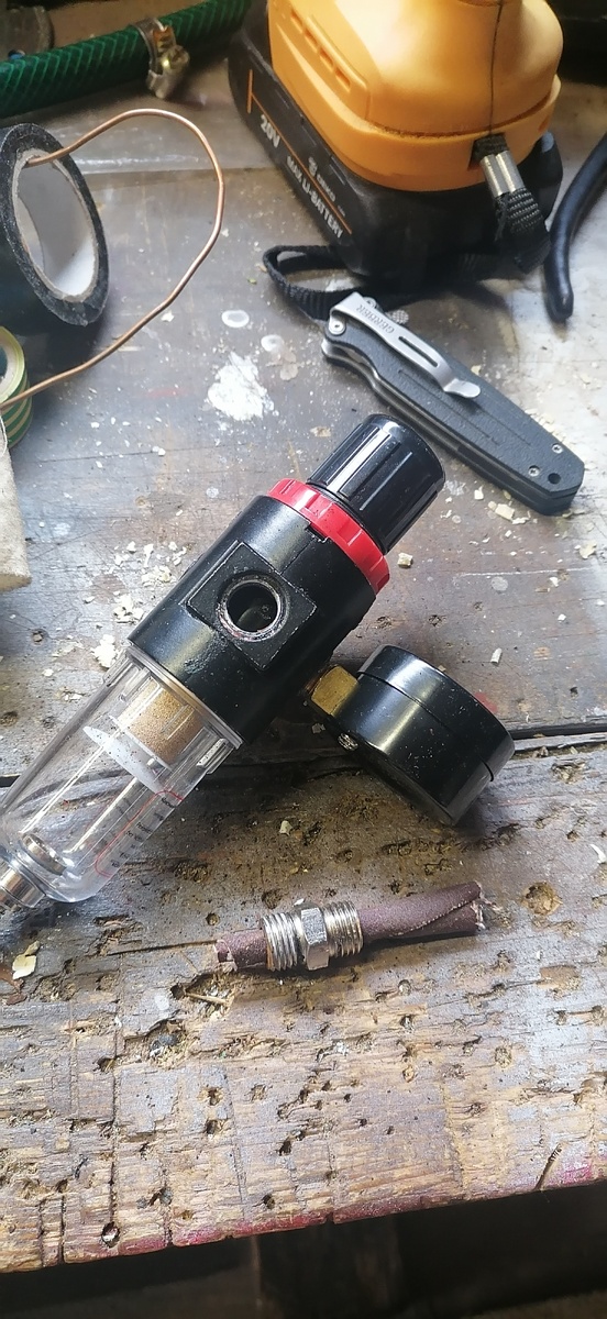 Зачищаем переходник