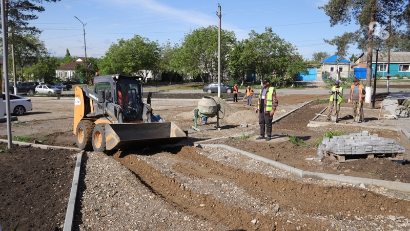    Обновление площади стало пятым этапом благоустройства в селе Лиман Фото: ИА «Победа26»