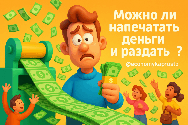    Можно ли напечатать деньги и раздать всем? admin