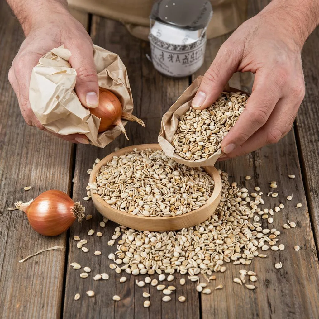 Луковые семена своими руками! 🌱🔥