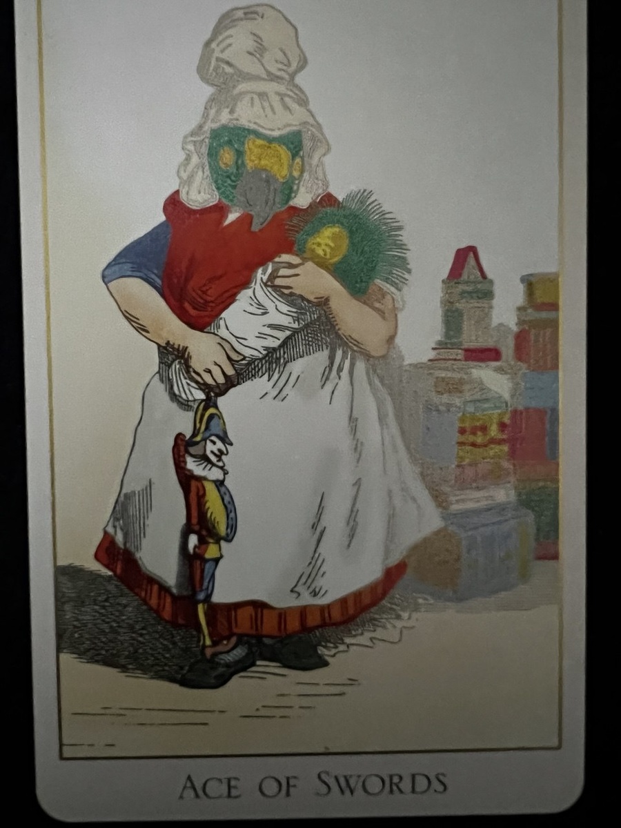 ТУЗ МЕЧЕЙ в Таро "Фантастический зверинец".