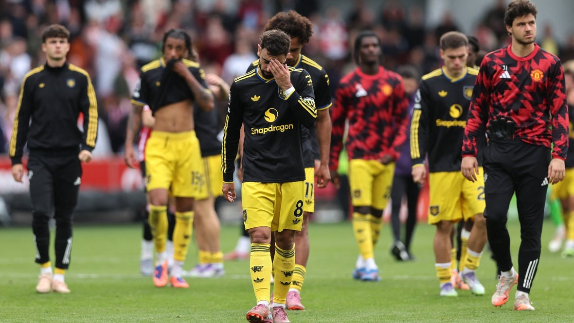    «Манчестер Юнайтед» проиграл «Брентфорду» (1:3) в матче 6-го тура АПЛ 27 сентября. Reuters