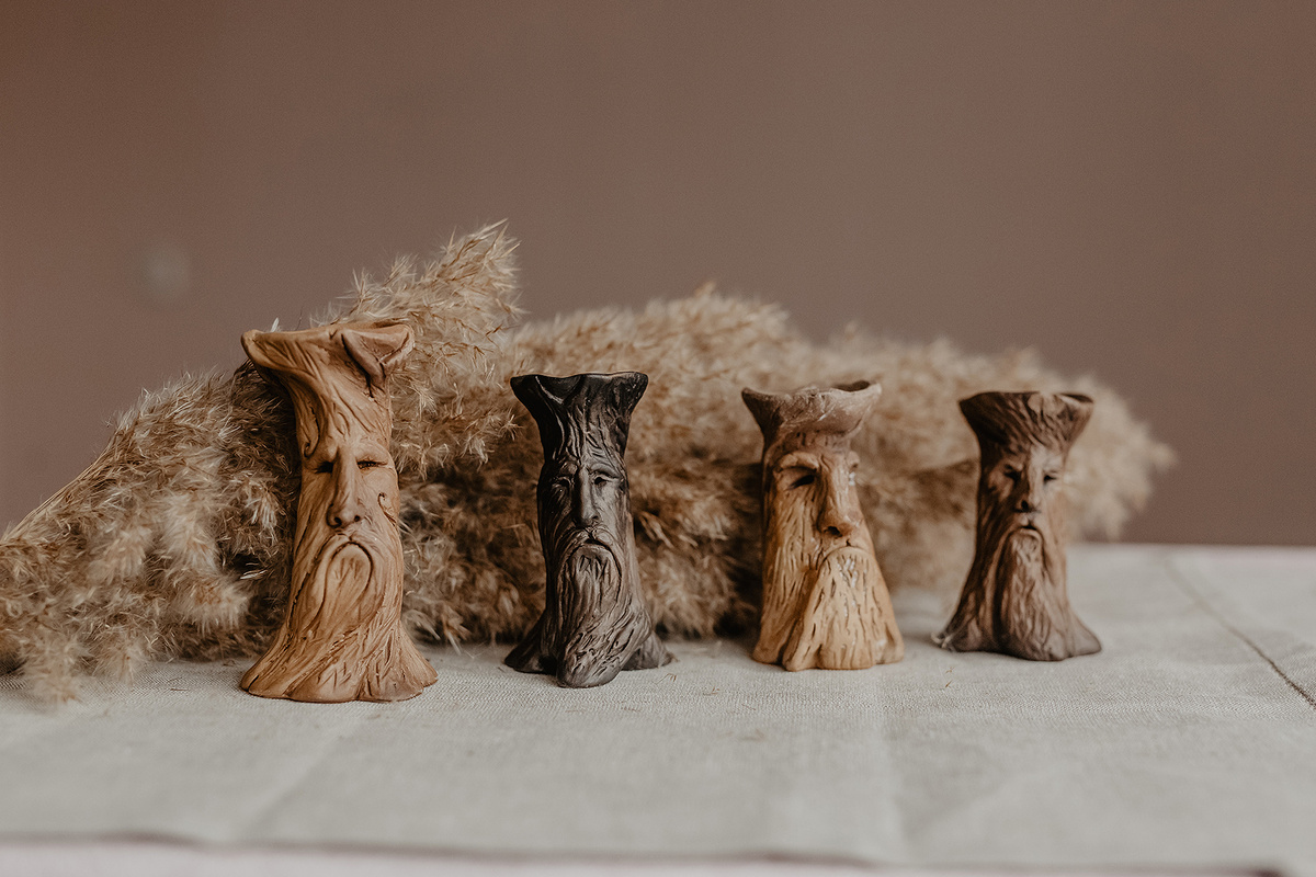 Молоченные подсвечники-энты