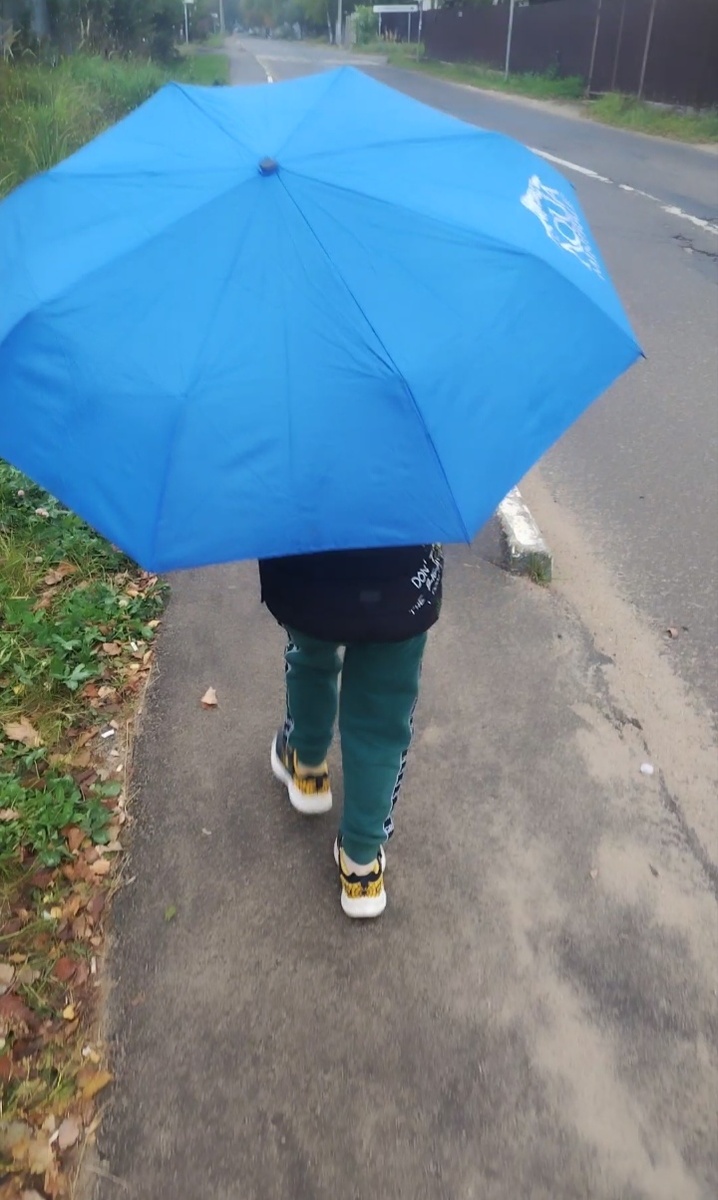 Прогулка под дождем. 