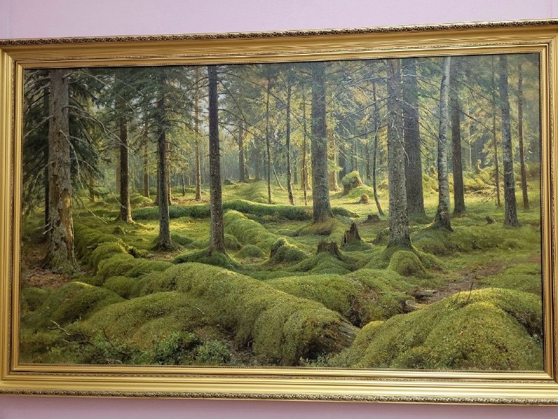 Шишкин "Старый валежник. Лесное кладбище"