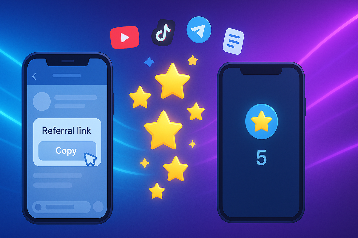 Как зарабатывать звезды в Телеграм