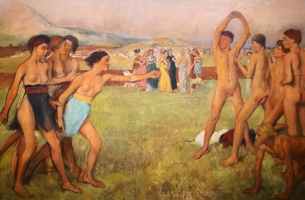 Эдгар Дега. Спартанские девочки вызывают мальчиков на состязание