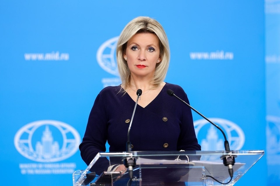    Захарова призвала выяснить, почему микрофон Бербок отключился на словах о России. Фото: МИД России