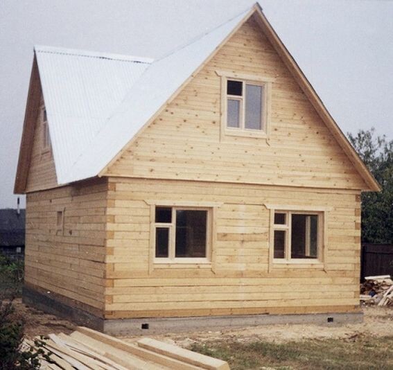 А это наш дом из нашего бруса