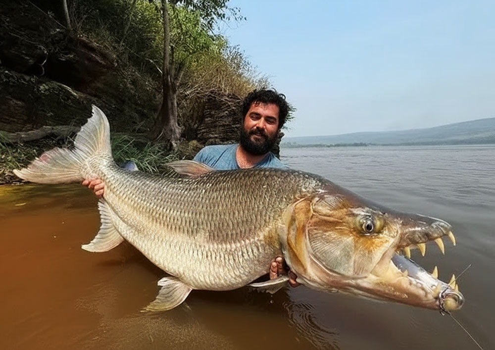 Рыбалка на реке Конго в Африке