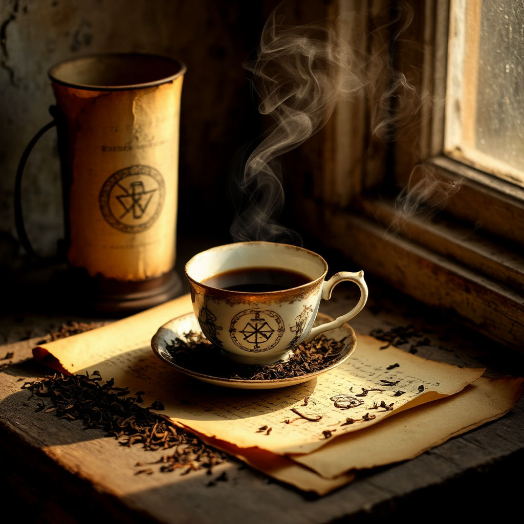 Волшебный отблеск времён: от китайской гадалки, читающей будущее в чайных листьях, до кочевой цыганки, толкующей тайные знаки на гуще в медной джезве.