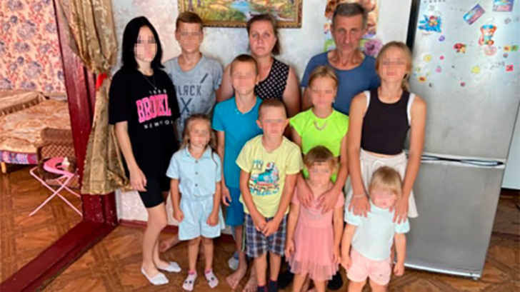    У Натальи 10 детей, от 3 лет до 21 года. Фото предоставлено Царьграду Н. Кузьминой