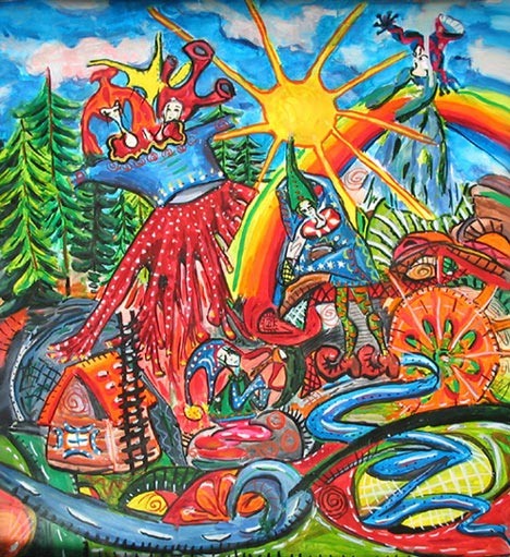 медовая школьная акварель