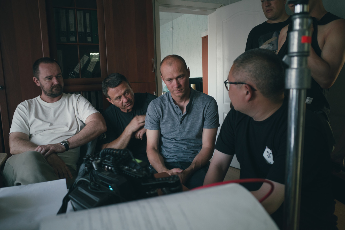 Кадр со съёмок фильма.