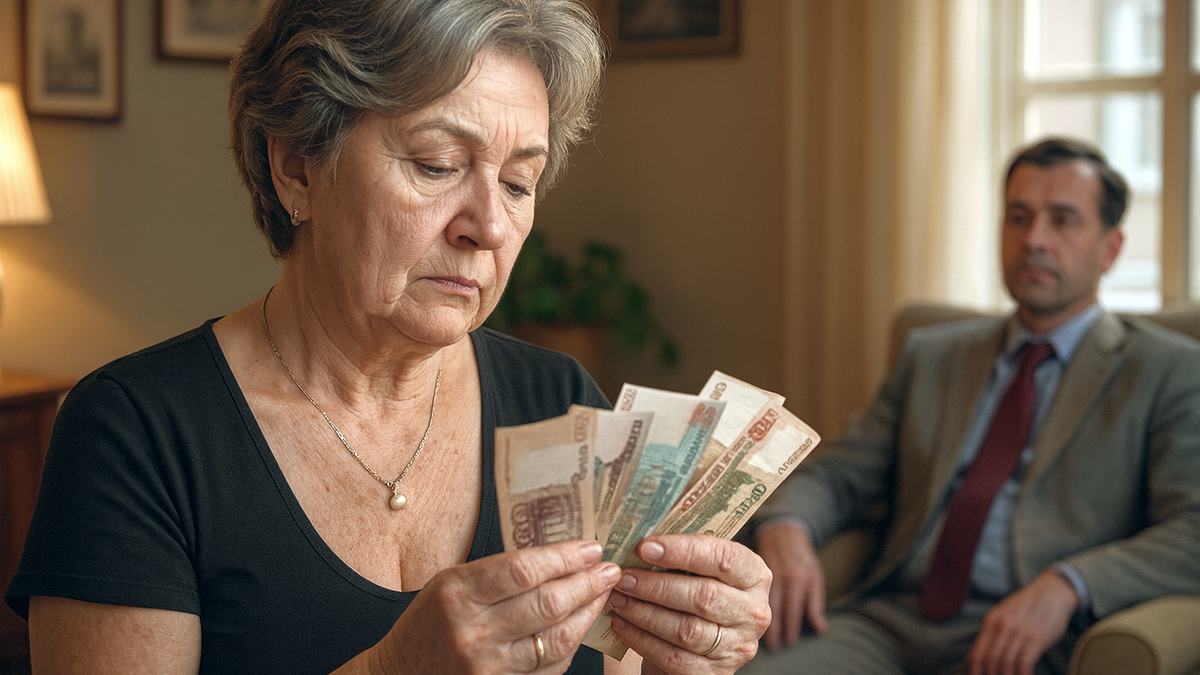 49-летняя домохозяйка подсчитала свою зарплату и поставила ультиматум мужу