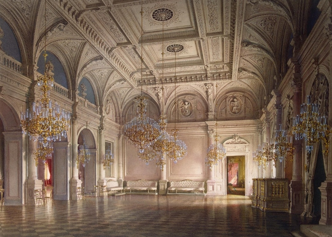 Особняк барона А.Л.Штиглица. Танцевальный зал, 1870