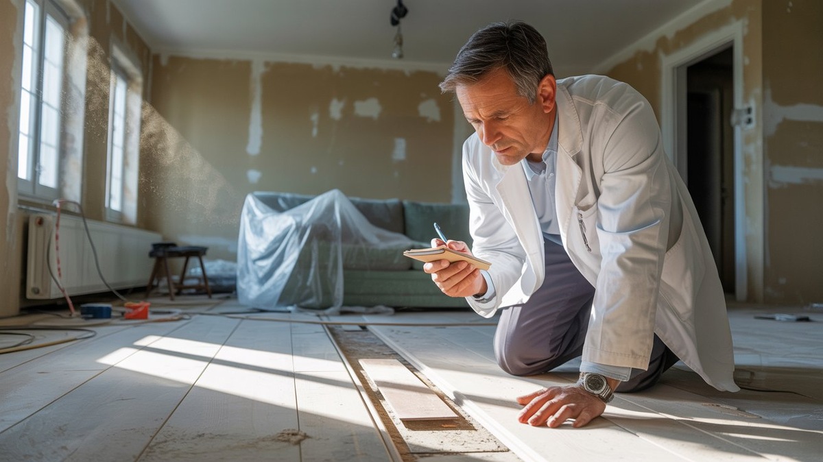 Врач в попытках выполнить все санитарные требования к помещению и ничего не упустить