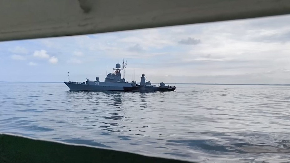    Малый противолодочный корабль Балтийского флота ВМФ России "Кабардино-Балкария" в Балтийском море во время учений, архивное фото для иллюстрации. Снимок с видео, максимально возможное качество. Автор фото: Пресс-служба Минобороны РФ / ТАСС