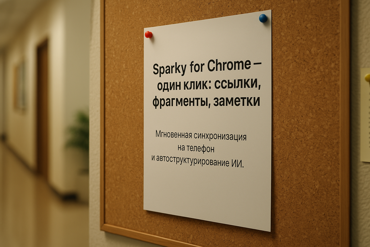 Sparky for Chrome — быстрое сохранение заметок