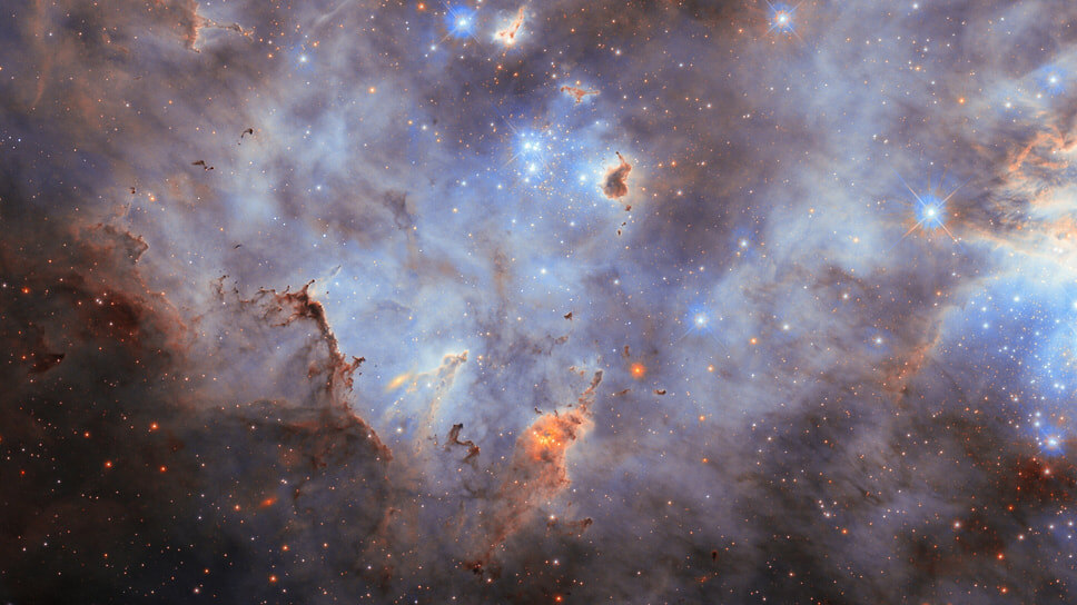 Туманность LMC N11 на снимке, полученном с помощью космического телескопа «Хаббл» NASA/ESA.📷Фото: NASA