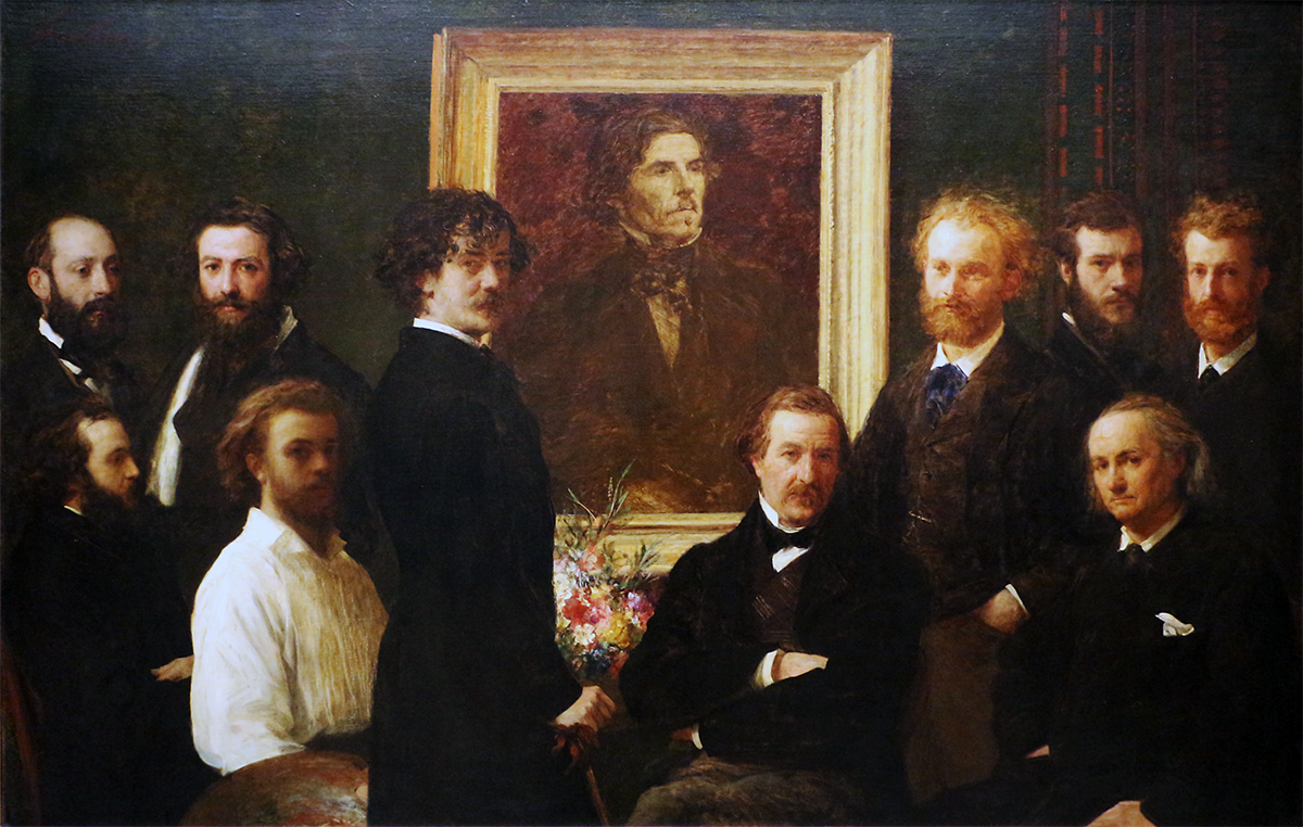 Анри Фантен-Латур. Посвящение Делакруа, 1864. Музей д’Орсе, Париж