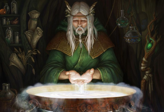 Друид в представлении современного художника