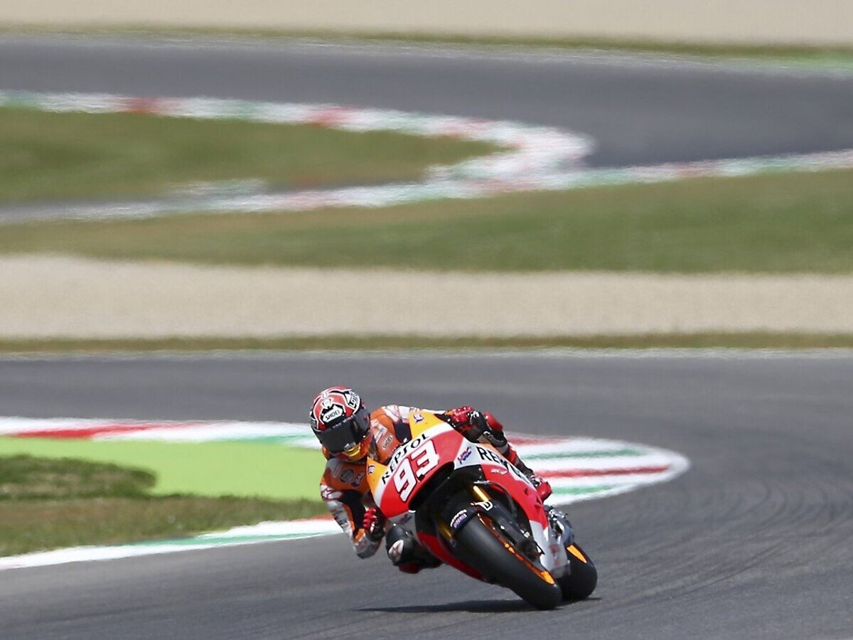    Испанский мотогонщик Марк Маркес из команды "Хонда"© Фото : AP Photo/Antonio Calanni