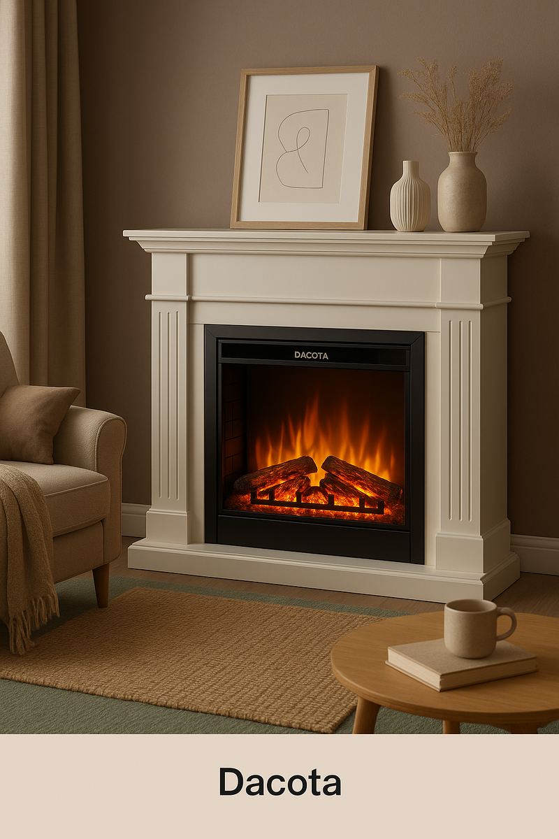    Электрический декоративный камин Dacota: как создать уют и стиль с помощью антикварного дуба Kamin