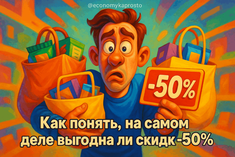    Как понять, на самом деле выгодна ли скидка -50%? admin
