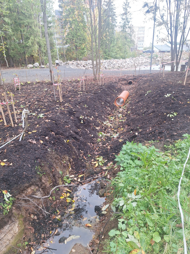    Горы грязи оставили после благоустройства парка в Петрозаводскепаблик «КУККОВКА.РФ | микрорайон Кукковка»