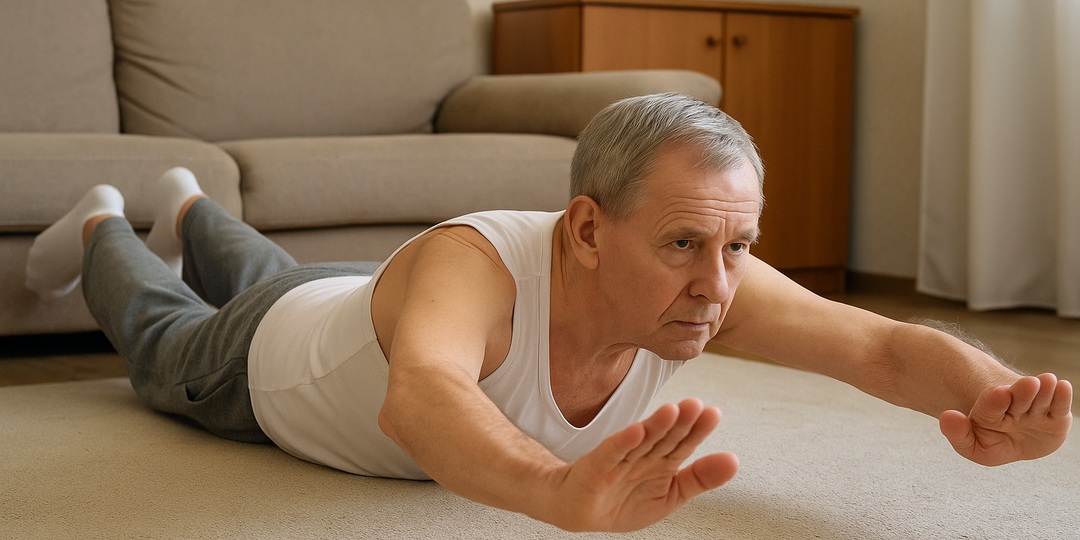 70 лет и нет денег на фитнес? Забудьте про зал — 1 простое упражнение на полу изменит ваше здоровье
