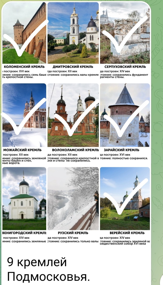 Сейчас у меня вот так – 6 кремлей из 9 исследовано