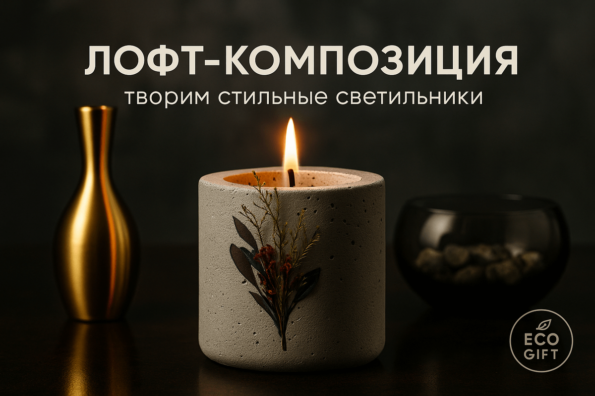    Создайте уют дома с уникальной лофт-композицией: бетонные свечи и сухоцветы! Узнайте, как сочетать индустриальные материалы с природной красотой, чтобы получить стильный интерьер. Присоединяйтесь к практическому гидуб по созданию таких шедевров! Марина Погодина