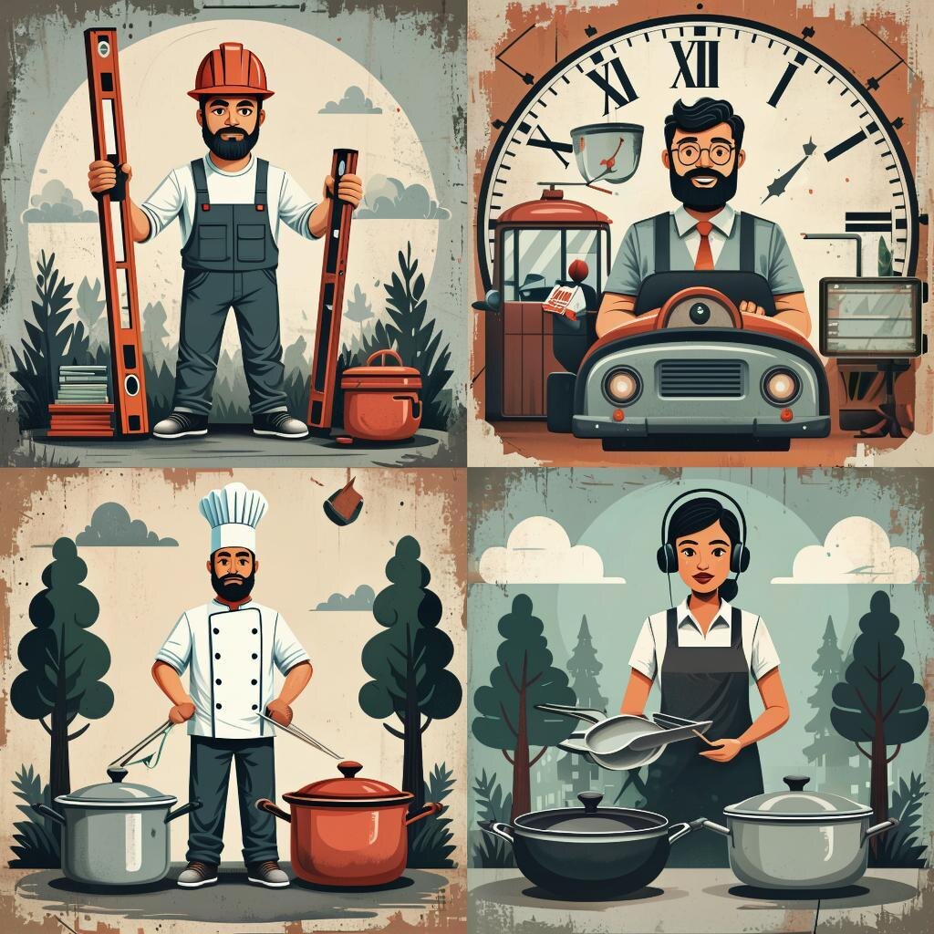 Он не работают для людей. Они отрабатывает повинность