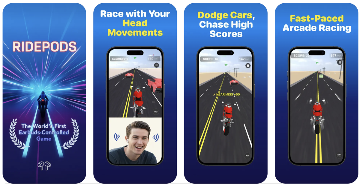 RidePods. Источник: https://apps.apple.com/us/app/ridepods-race-with-head/id6752268828