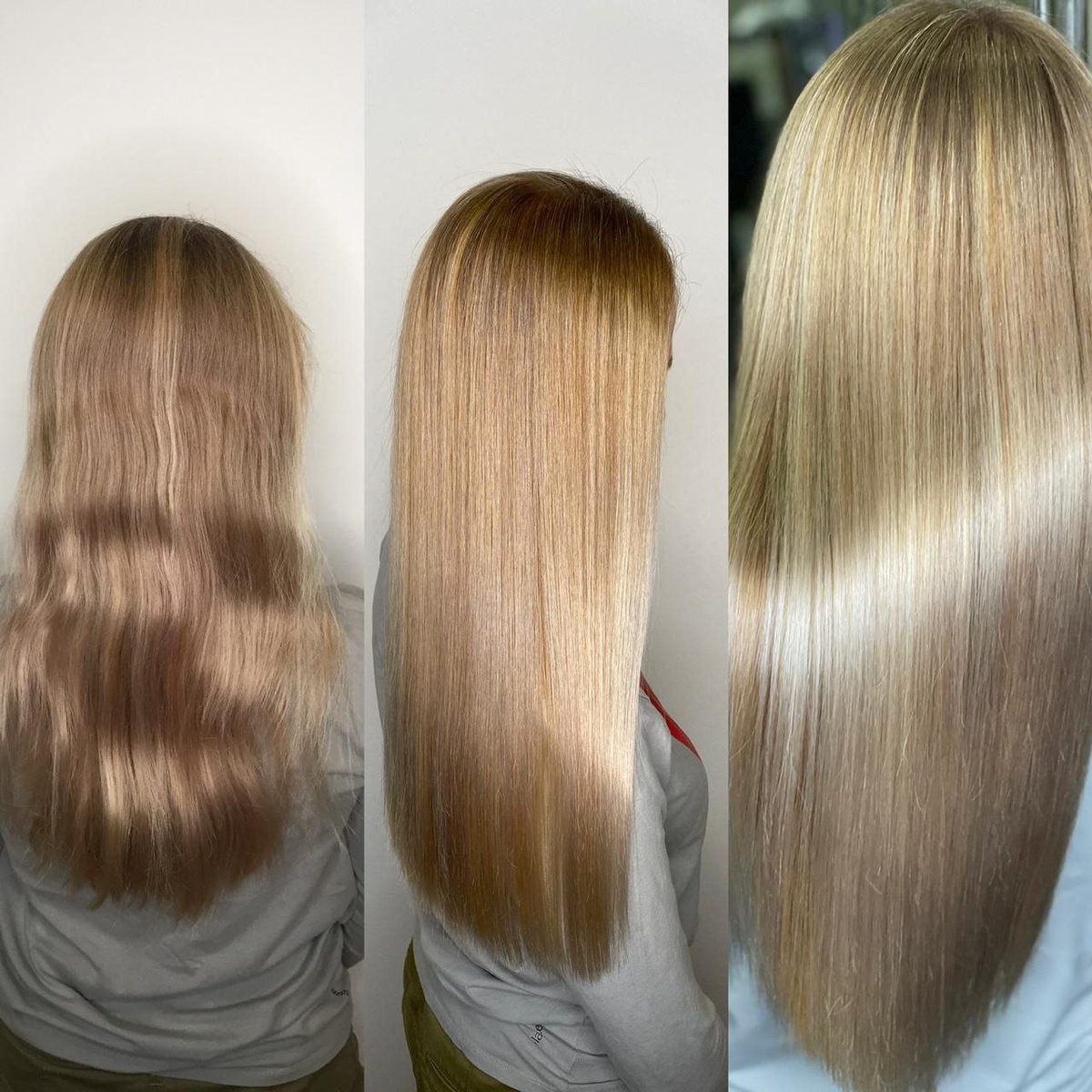 Волосы после салонного ухода и нанопластики Floractive